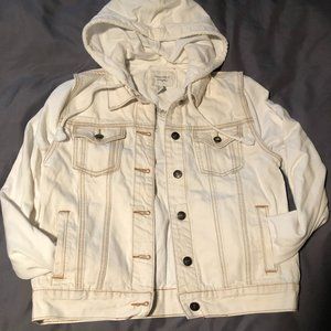 Forever 21 White Denim / Sweatshirt Jacket